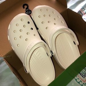 NWT white Crocs